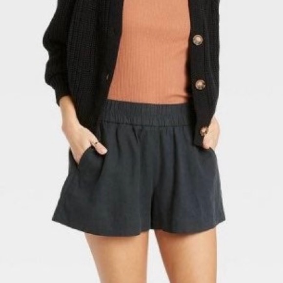 a new day Pants - A new day linen pullover shorts